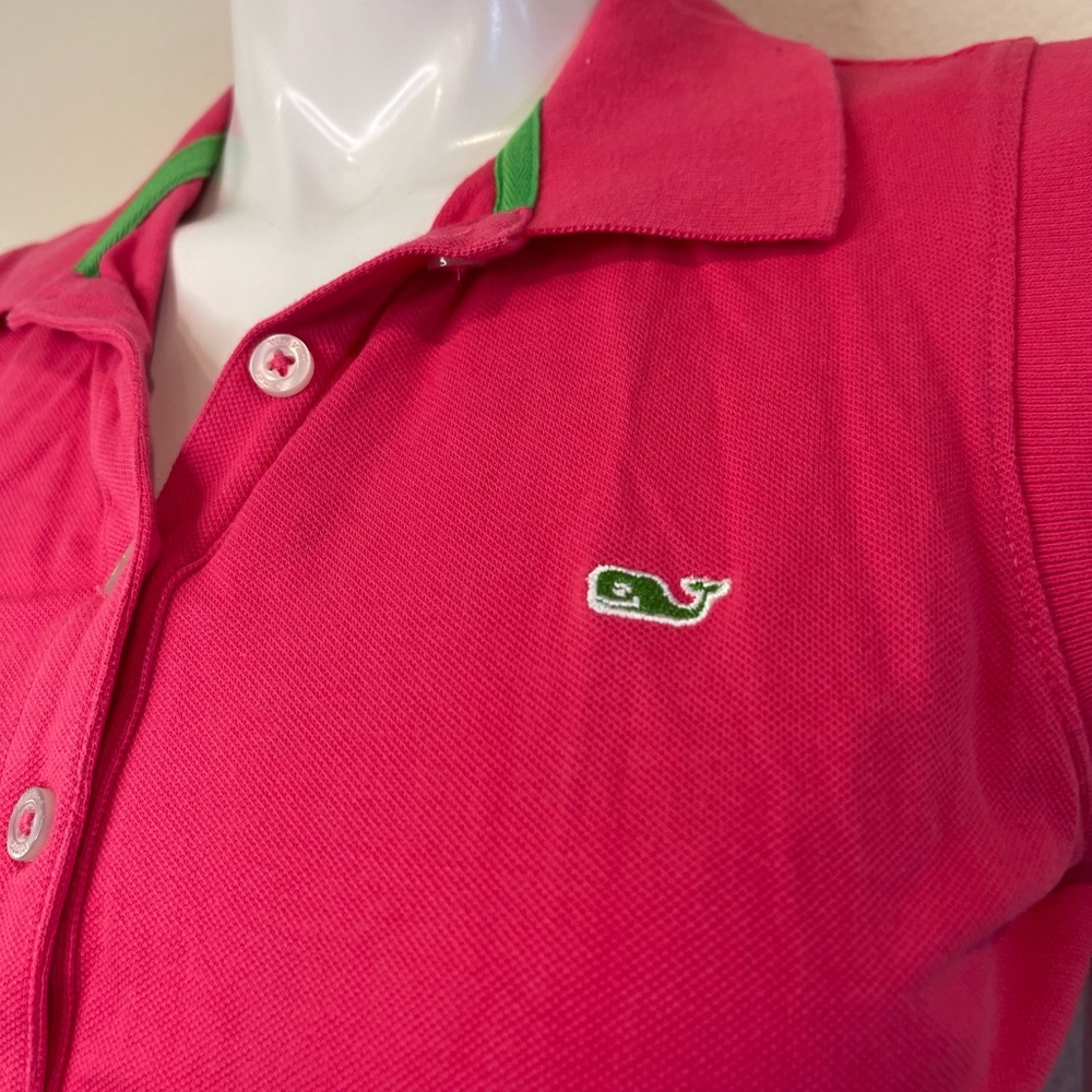 Vineyard Vines Sleeveless Collared Pink Polo Size Small